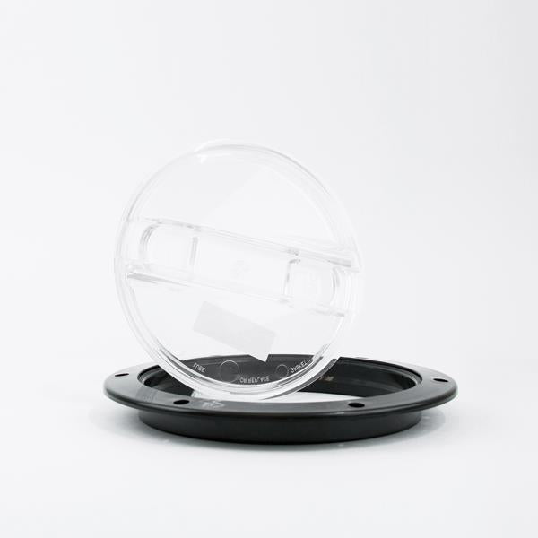 TAPA TRANSPARENTE 6" P/ TANQUE C/BASE