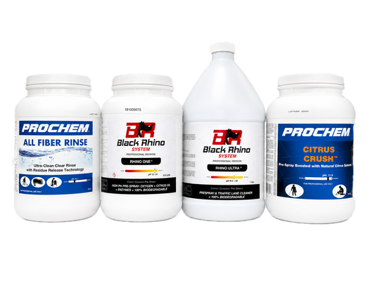 Kit de Prelavadores y Enjuague Neutralizador Prochem y Rhino (4 Pzs)
